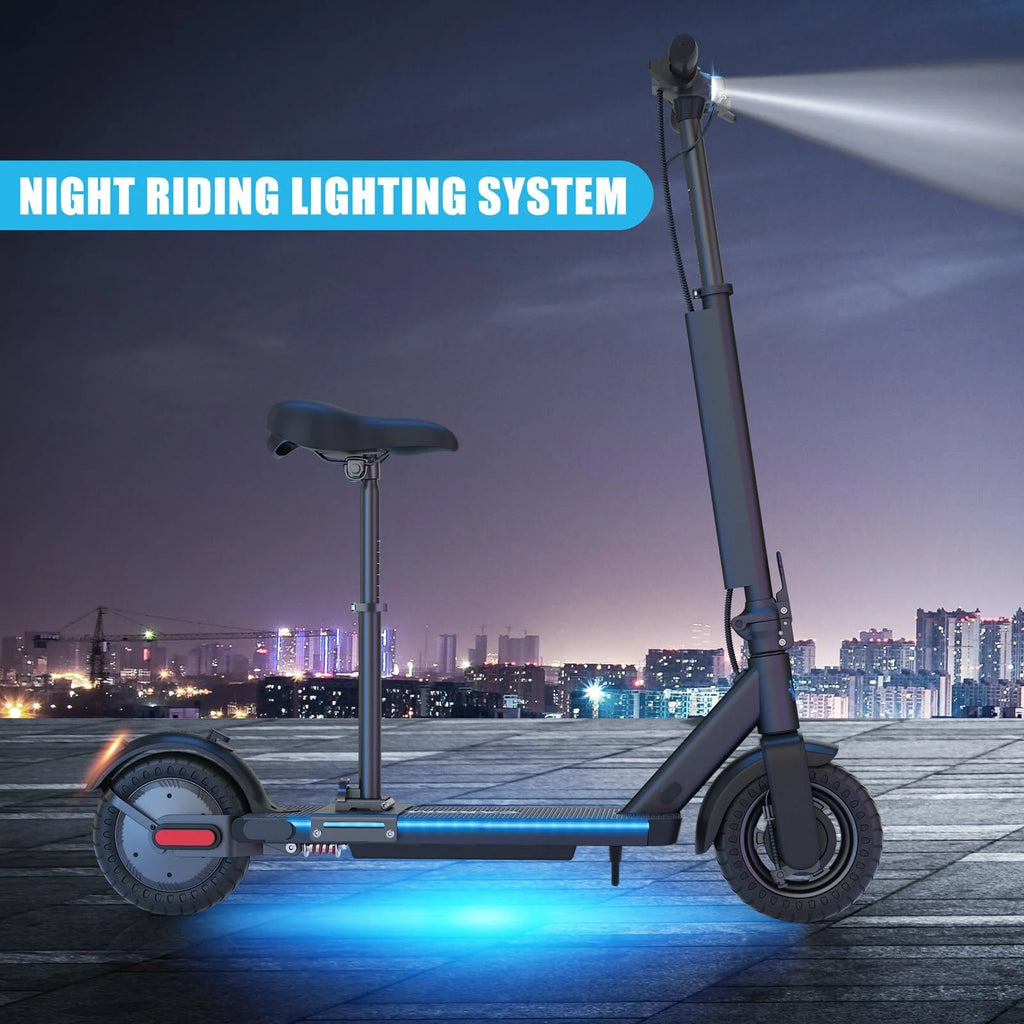 Electric Scooter Foldable 25 Miles Range 20 mph Silver Z857