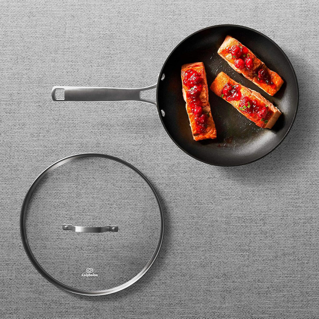 Black 10-Inch Omelette Fry Pan with Cover B953410