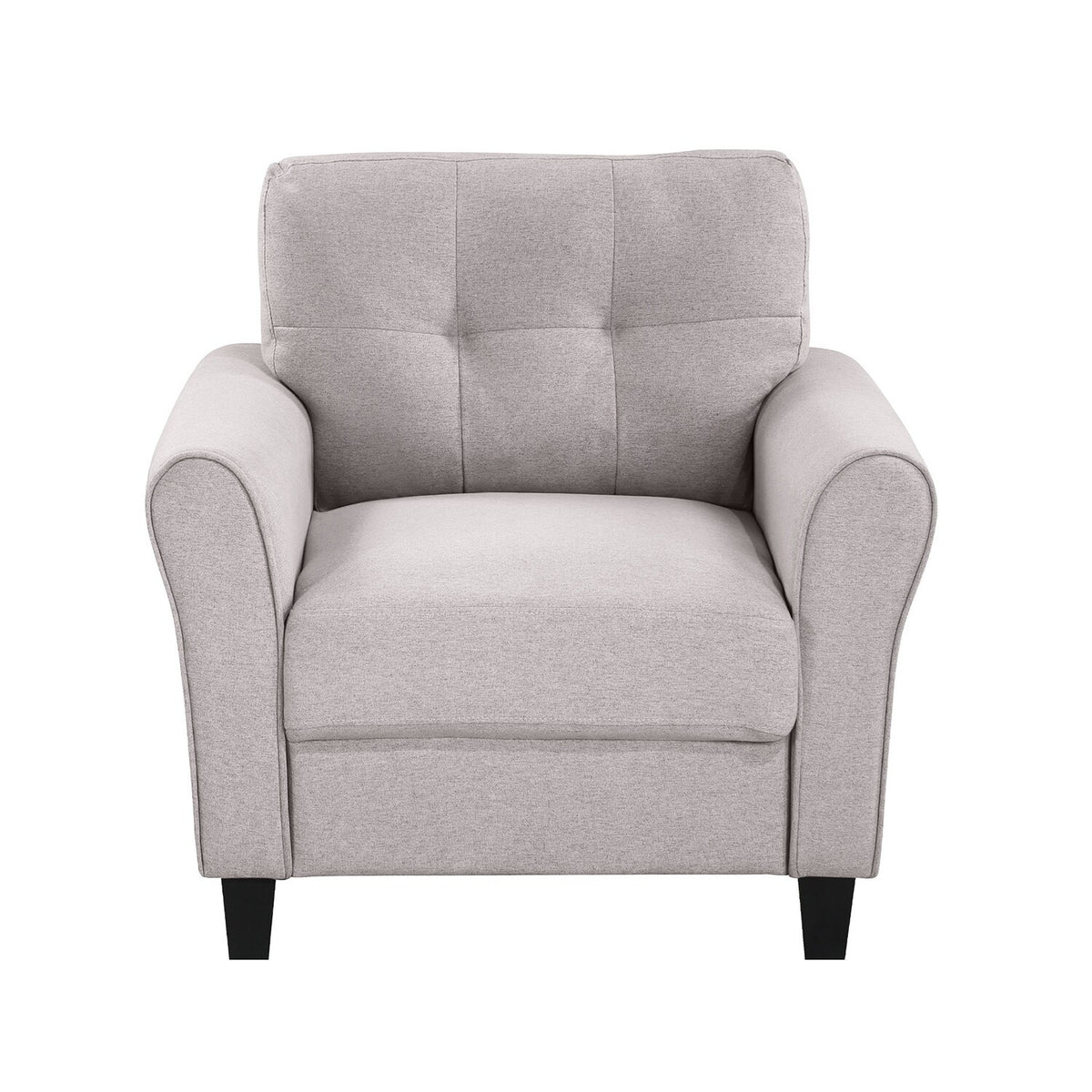 Light Grey-Blue Sofa Set with Armchair, Loveseat and 3-Seat Sofa L239