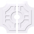 Contemporary PVC Ceiling Medallion (36x22OD x 5x22ID x 12x22C - Two Piece) D2565
