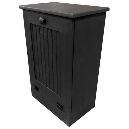 Antique Cottage Wooden Trash Bin R257298