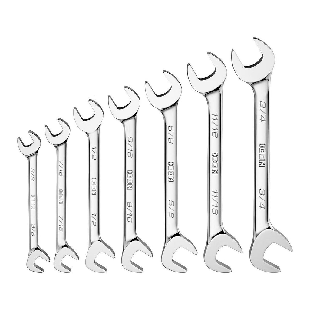 Angled Open-End Wrench Set, 7-Piece T821