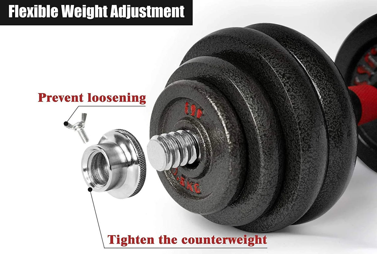 Adjustable Dumbbell Set 10-66 lbs R7282