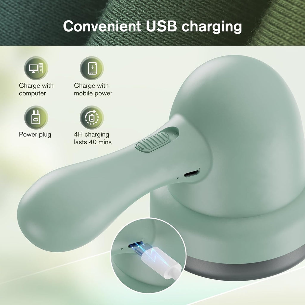 Electric Fabric Shaver with 2 Replaceable Stainless Steel Blades I894