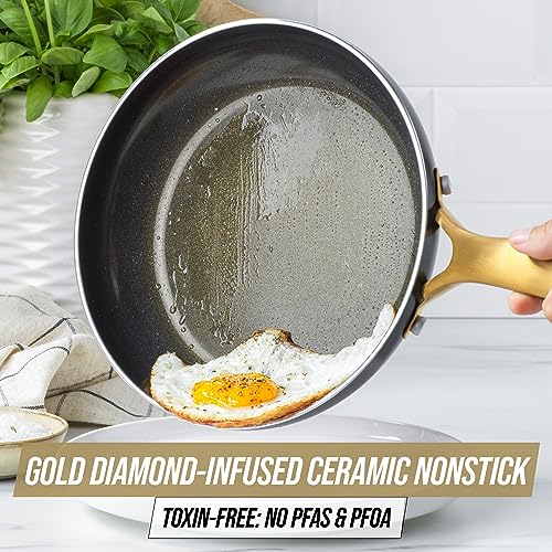 20 Piece Nonstick Ceramic Cookware and Bakeware Set K487