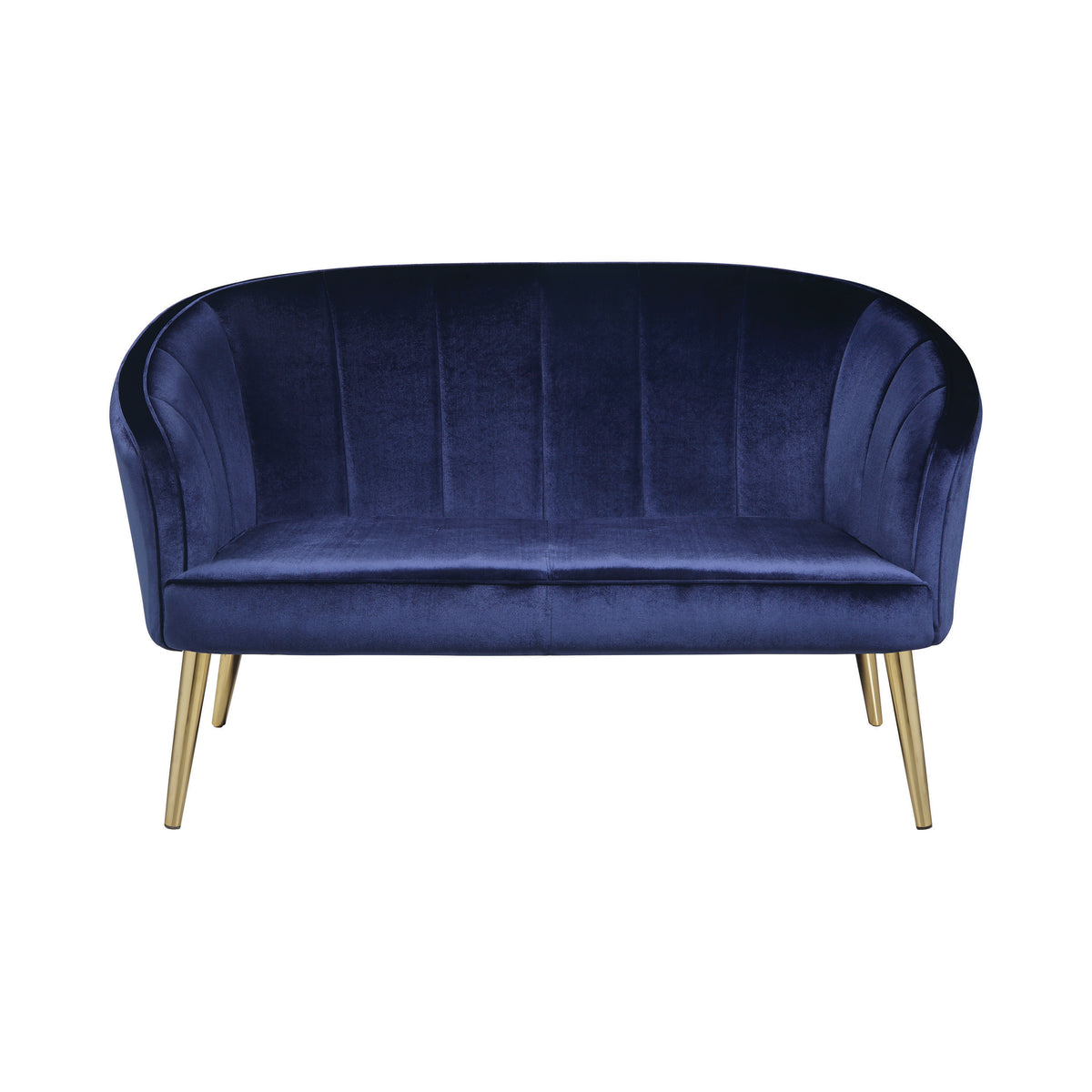 Blue Upholstered Accent Settee O5991