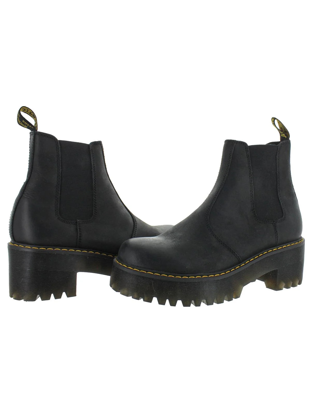 Black Burnished Wyoming Chelsea Boots H6716
