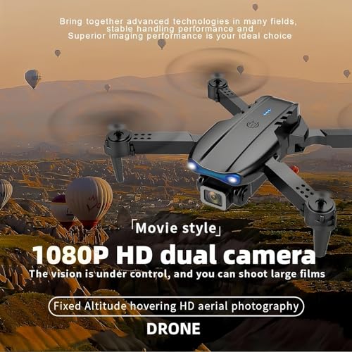 1080P Dual HD Camera RC Quadcopter Drone with 2 Batteries and Carrying Case V922343