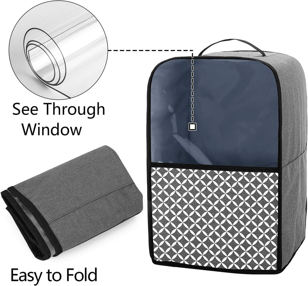 Food Processor Dust Cover with Pockets and Top Handle E8579