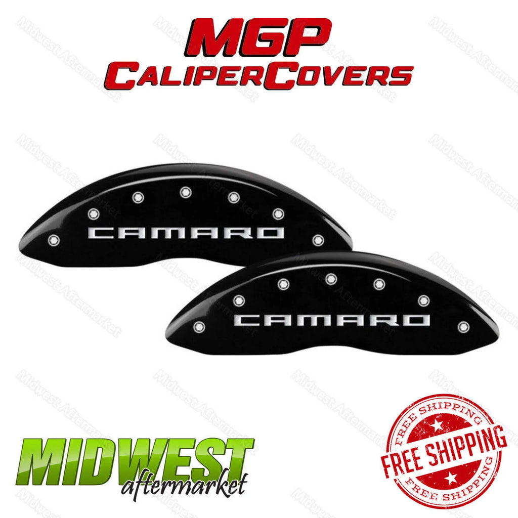 4 Caliper Covers Black Finish Silver CH T34168