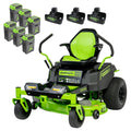 60V 42” Cordless Battery Zero Turn Riding Lawn Mower with 8Ah Batteries E509