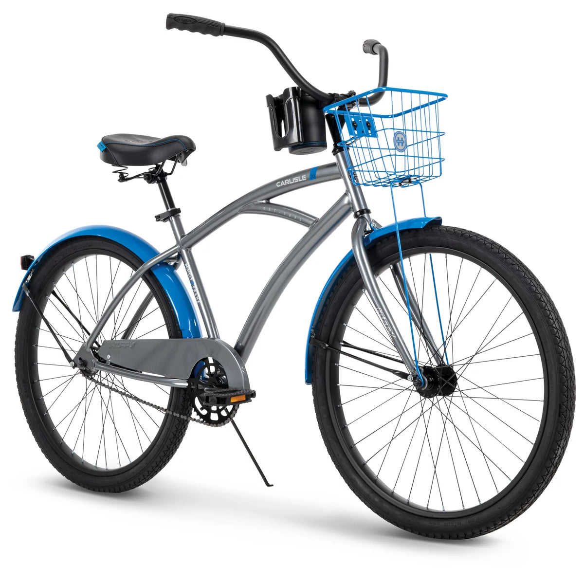 Gray and Blue 26-In. Cruiser Bicycle Z730