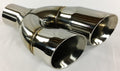 2.25" Inlet 3.00" Outlet 9.50" Long Dual Double Wall Slant Angle Stainless Exhaust Tip Pack of 2 Z881