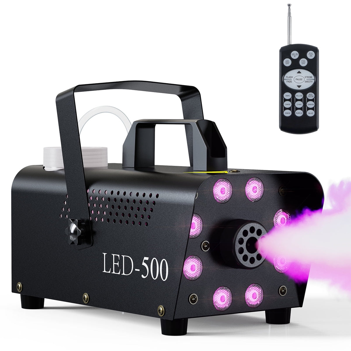 Halloween Smoke Machine with 3 Stage LED Lights and Wireless Remote Controls Y349