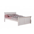 White Sleigh Bed with Slat-Kits K1024