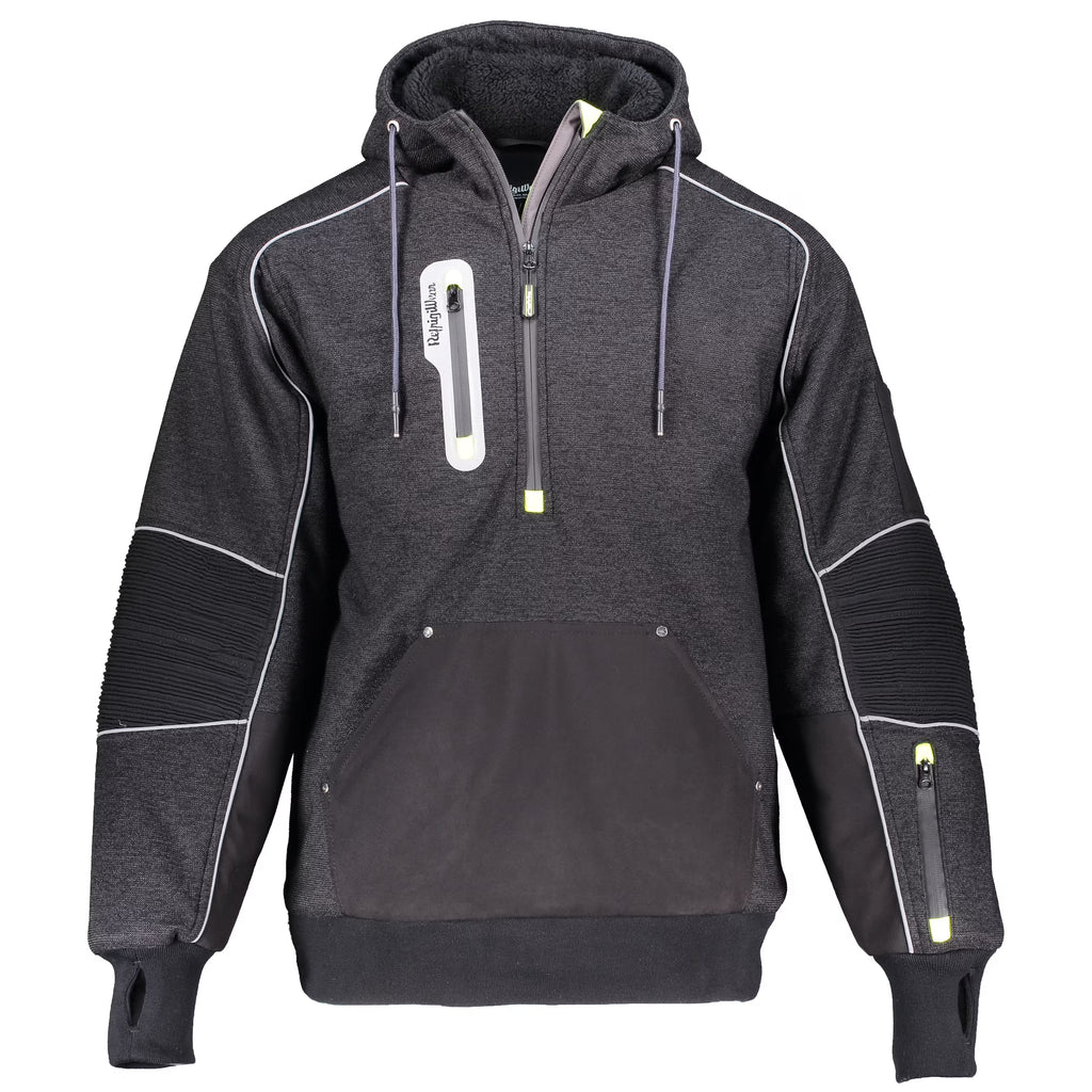 Black Reflective Insulated Hoodie X56738