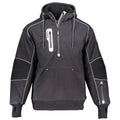 Black Reflective Insulated Hoodie X56738