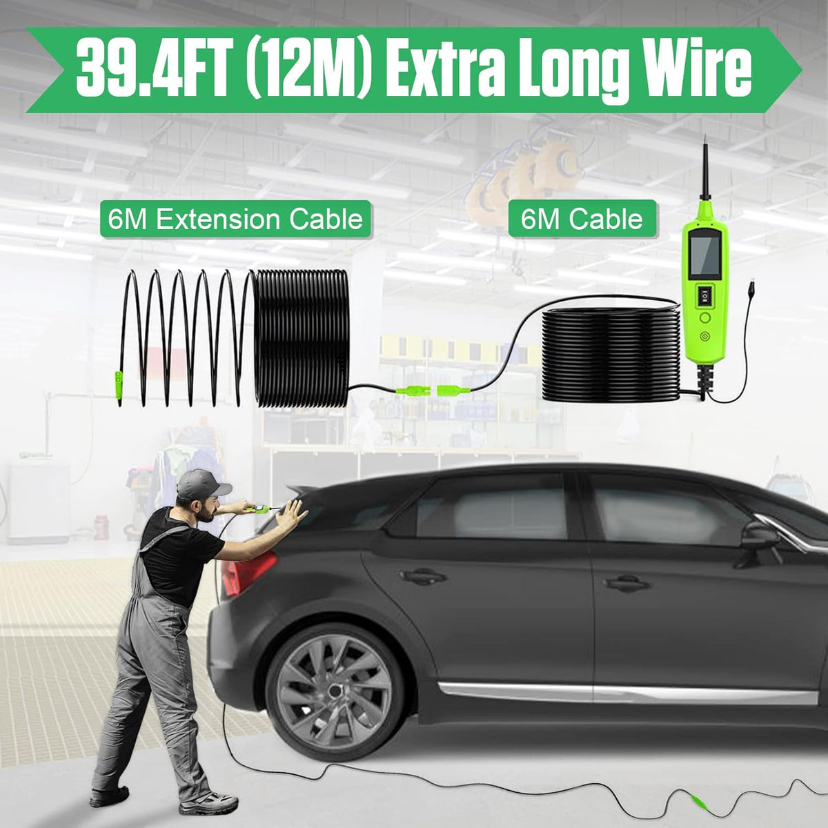 12V 24V Car Electrical Diagnostic Tool with Built-in Flashlight, Pack of 2 A52561