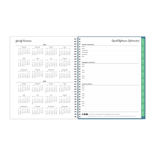 8.5" x 11" Wirebound Weekly and Monthly Lesson Planner V338702