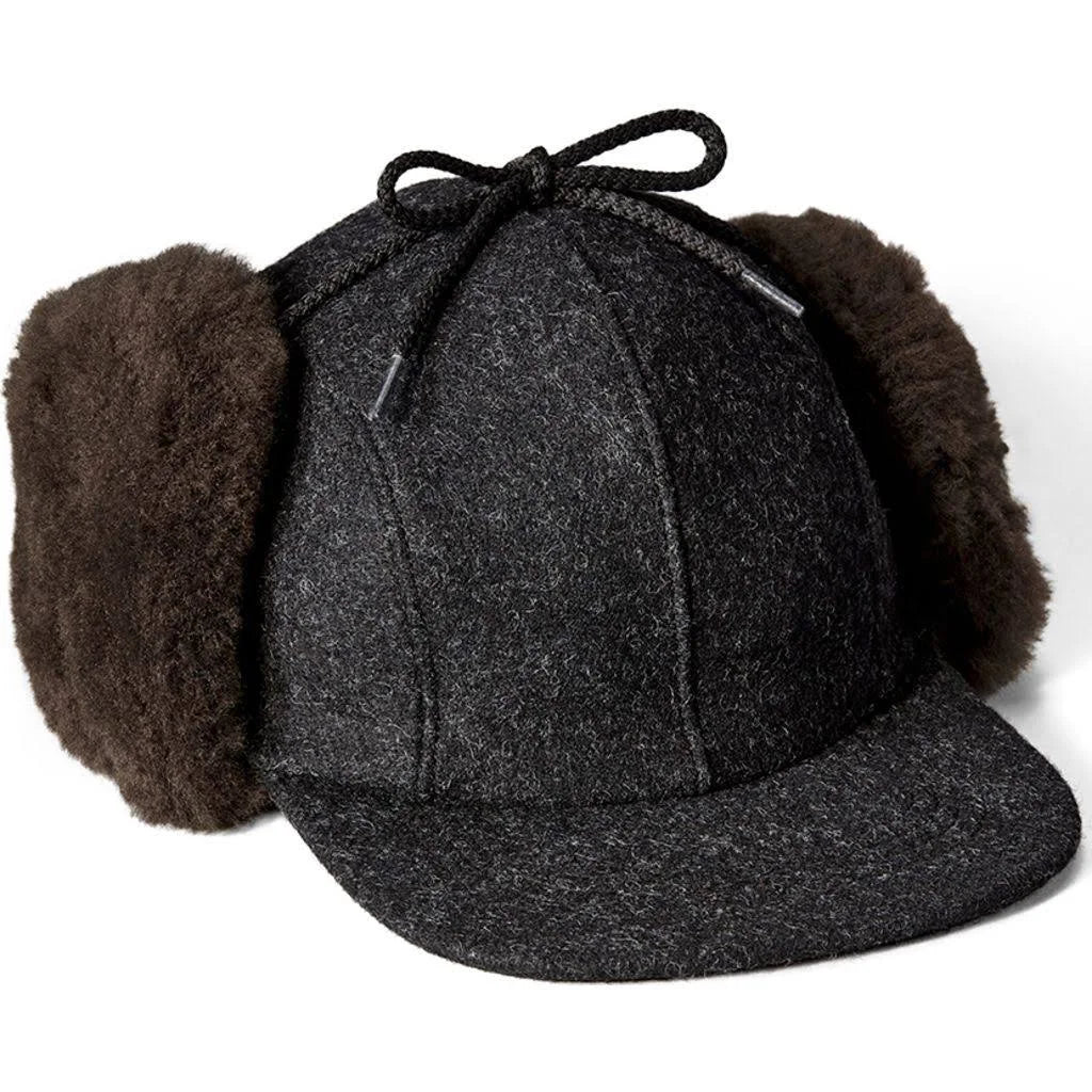 Double Mackinaw Cap Charcoal Dark Brown T525835
