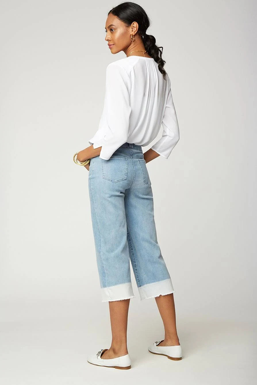 Wide Leg Capri Jean E41579