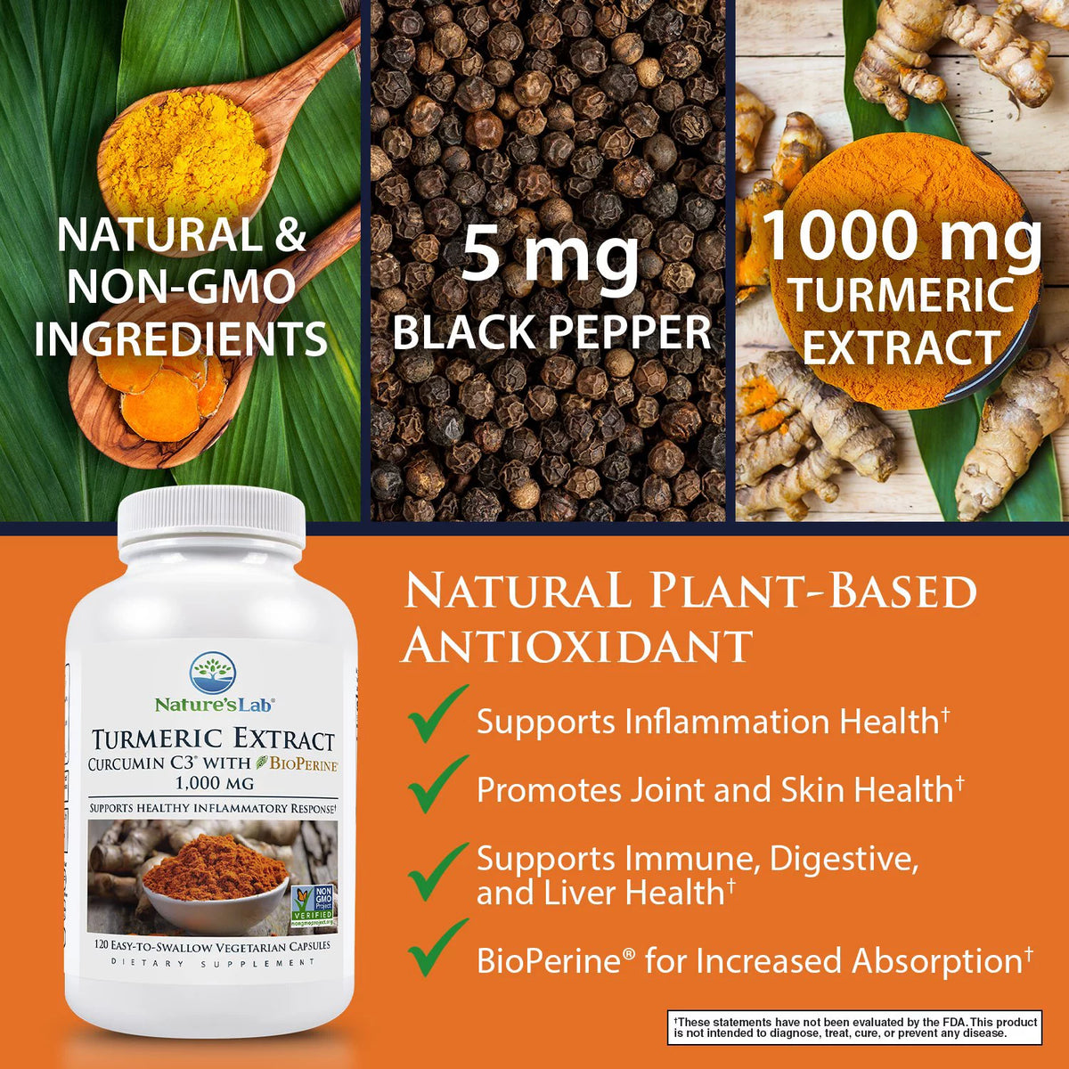 Turmeric Curcumin 1000mg 120 Capsules D323839