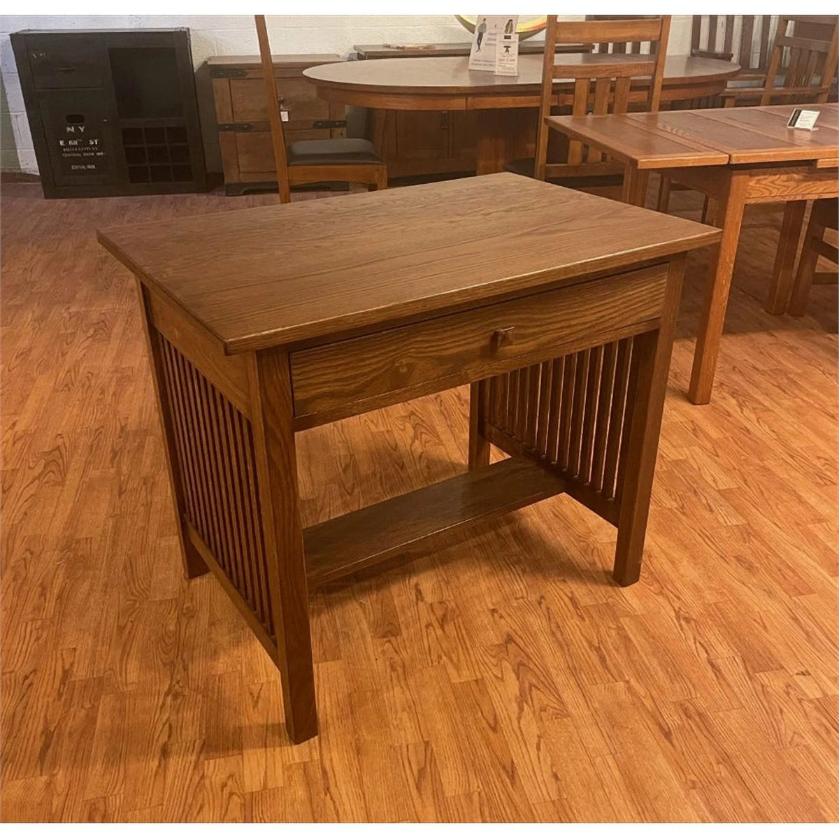 36" Wood Writing Desk in Walnut B6977