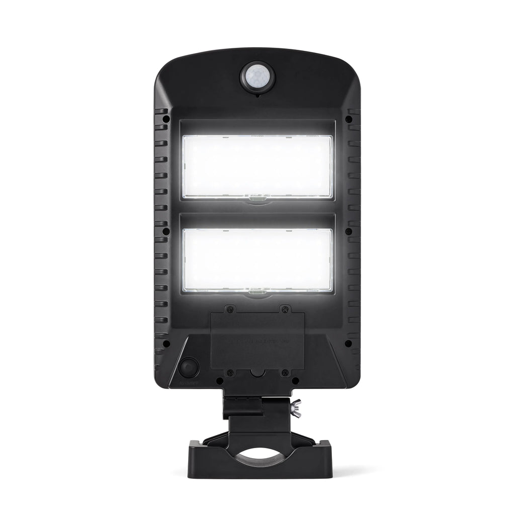 Solar Powered Motion Street and Area Light, Black, 120° Beam Angle J180