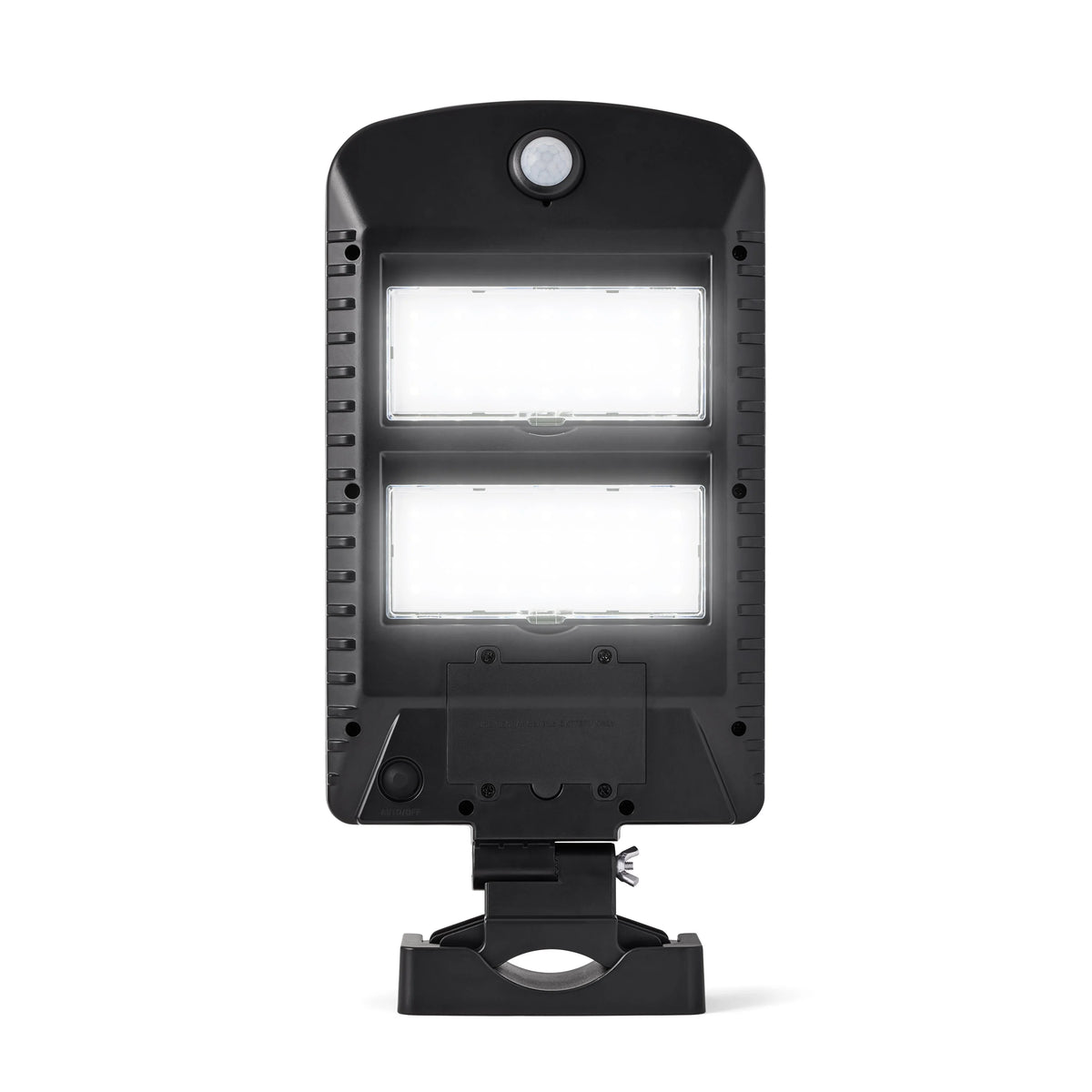 Solar Powered Motion Street and Area Light, Black, 120° Beam Angle J180