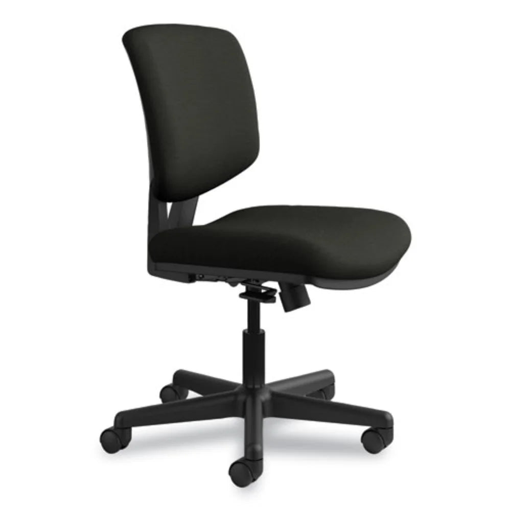 Black Leather Task Chair with Synchro-Tilt O84126