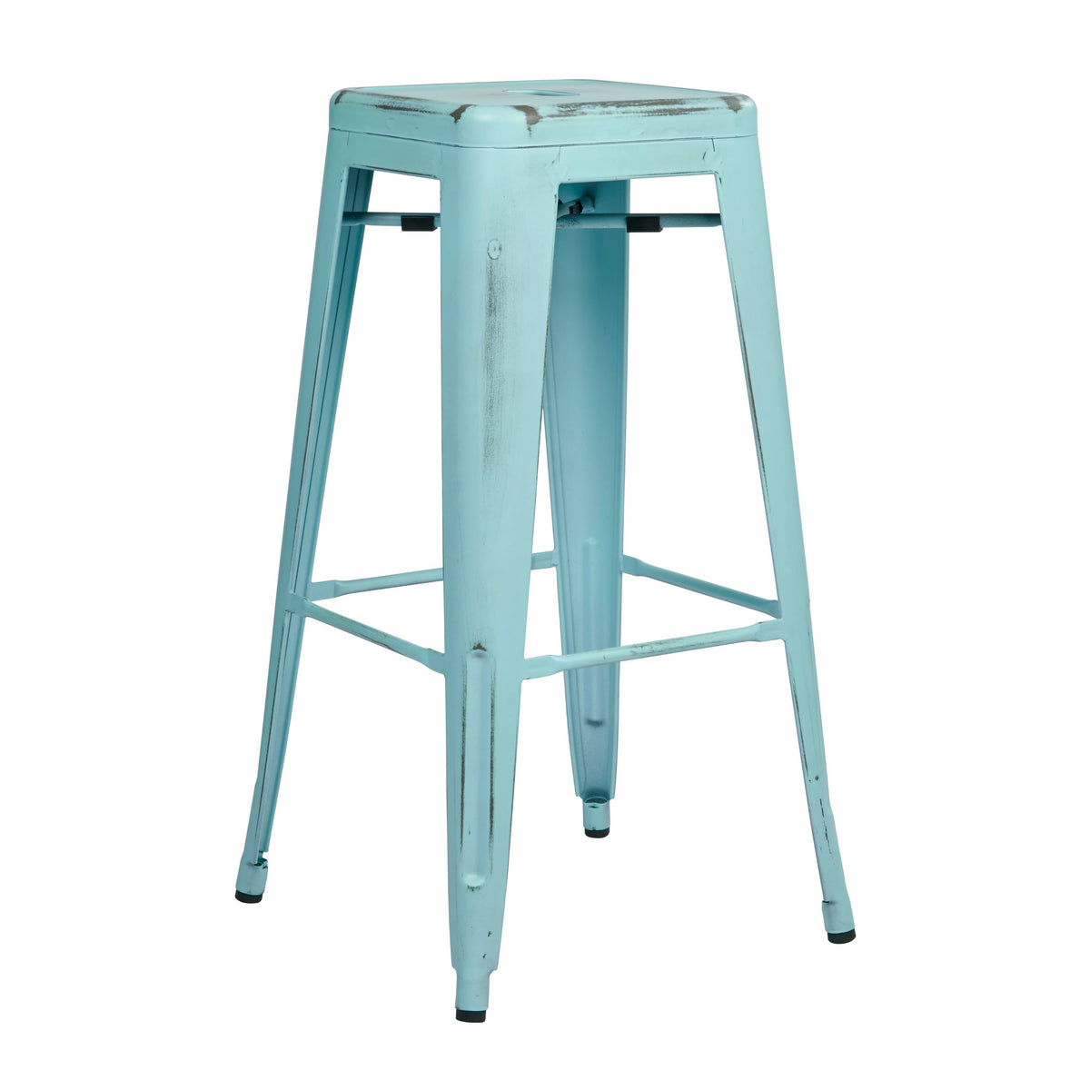Antique Pink Metal Barstool 2-Pack R128
