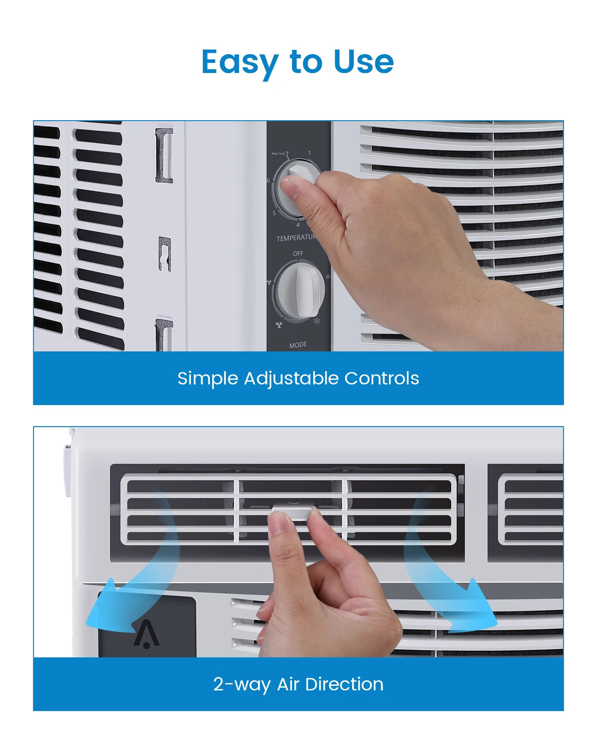 5000 BTU Window Air Conditioner with Reusable Filter G4162