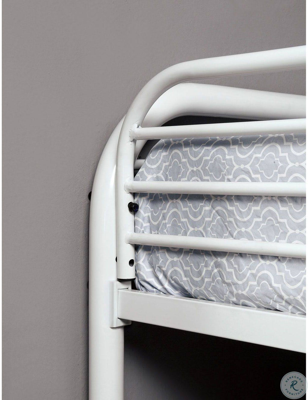 White Full Over Full Bunk Bed N26823