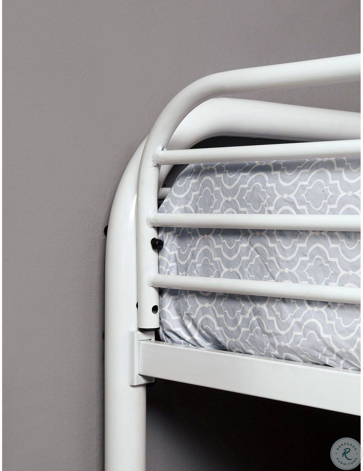 White Full Over Full Bunk Bed N26823