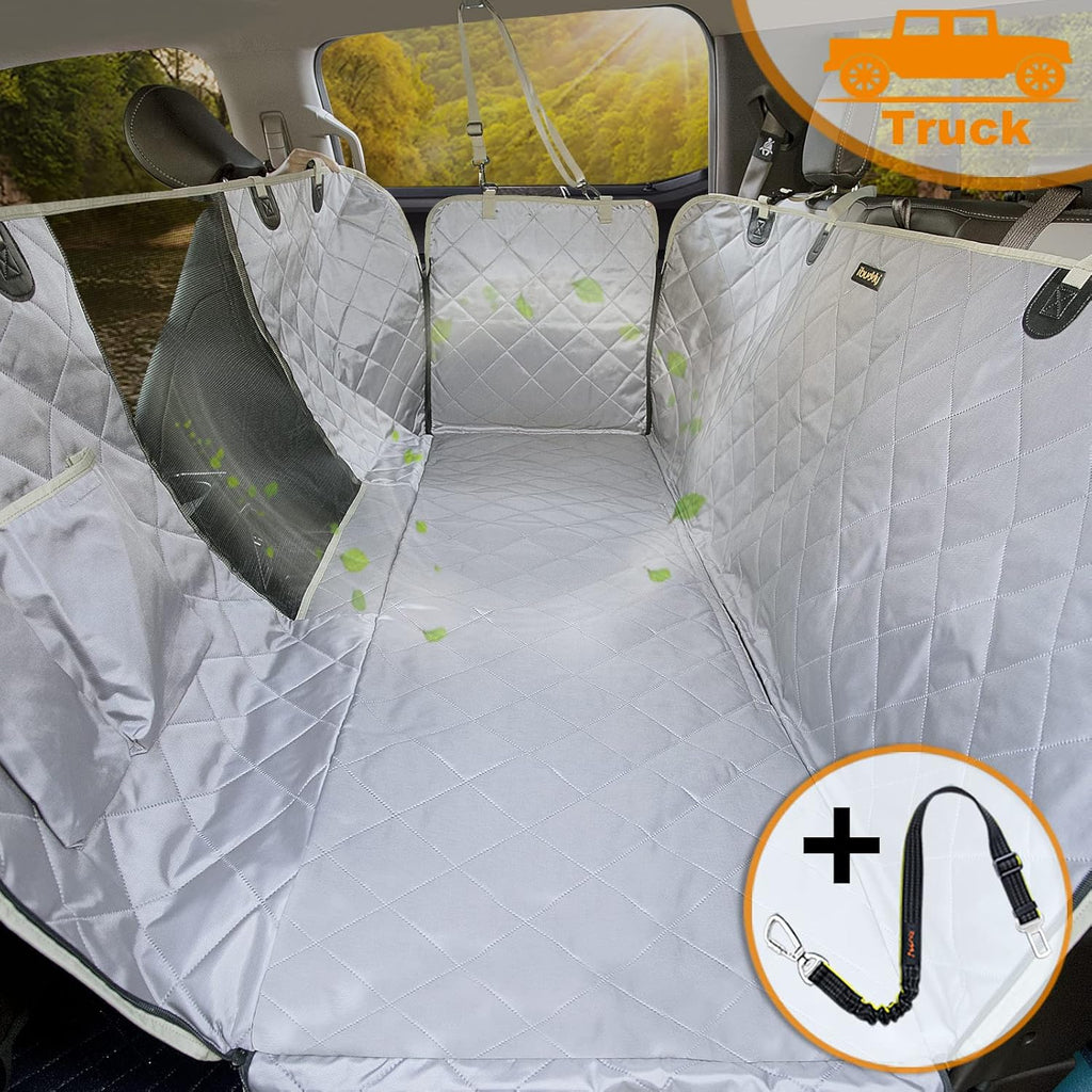 Waterproof Nonslip Dog Car Seat Cover with Mesh Window U94204