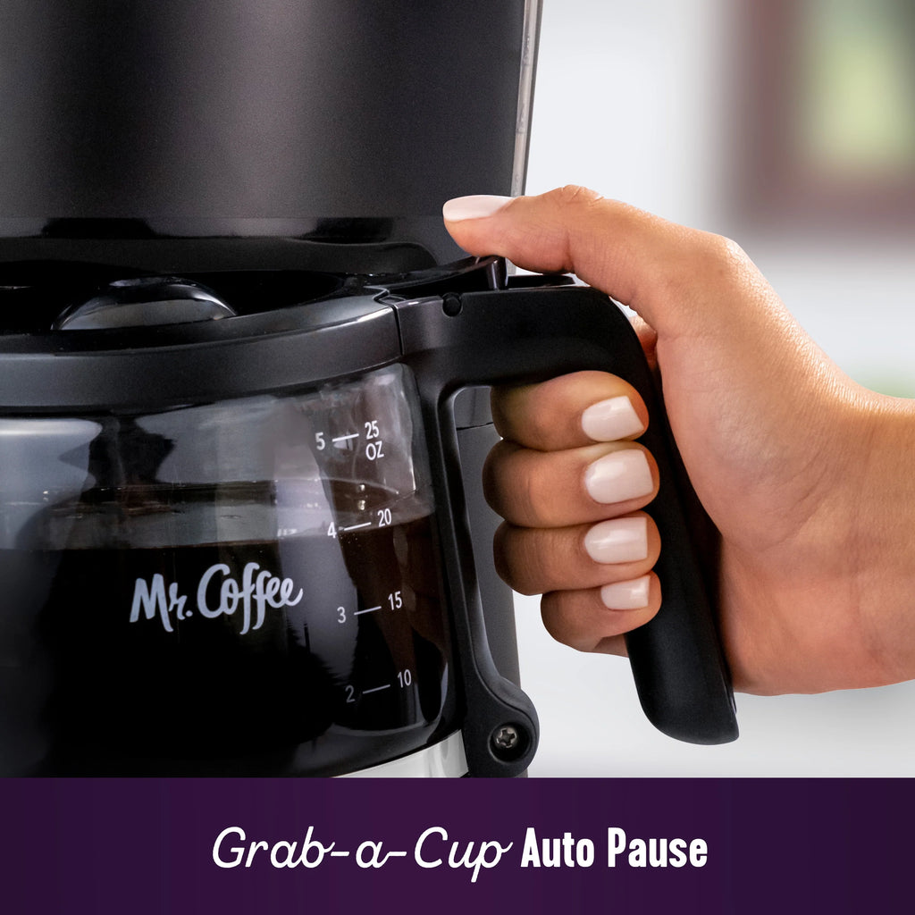 5-Cup Programmable Coffee Maker, 25 oz. Mini Brew, Black X892685