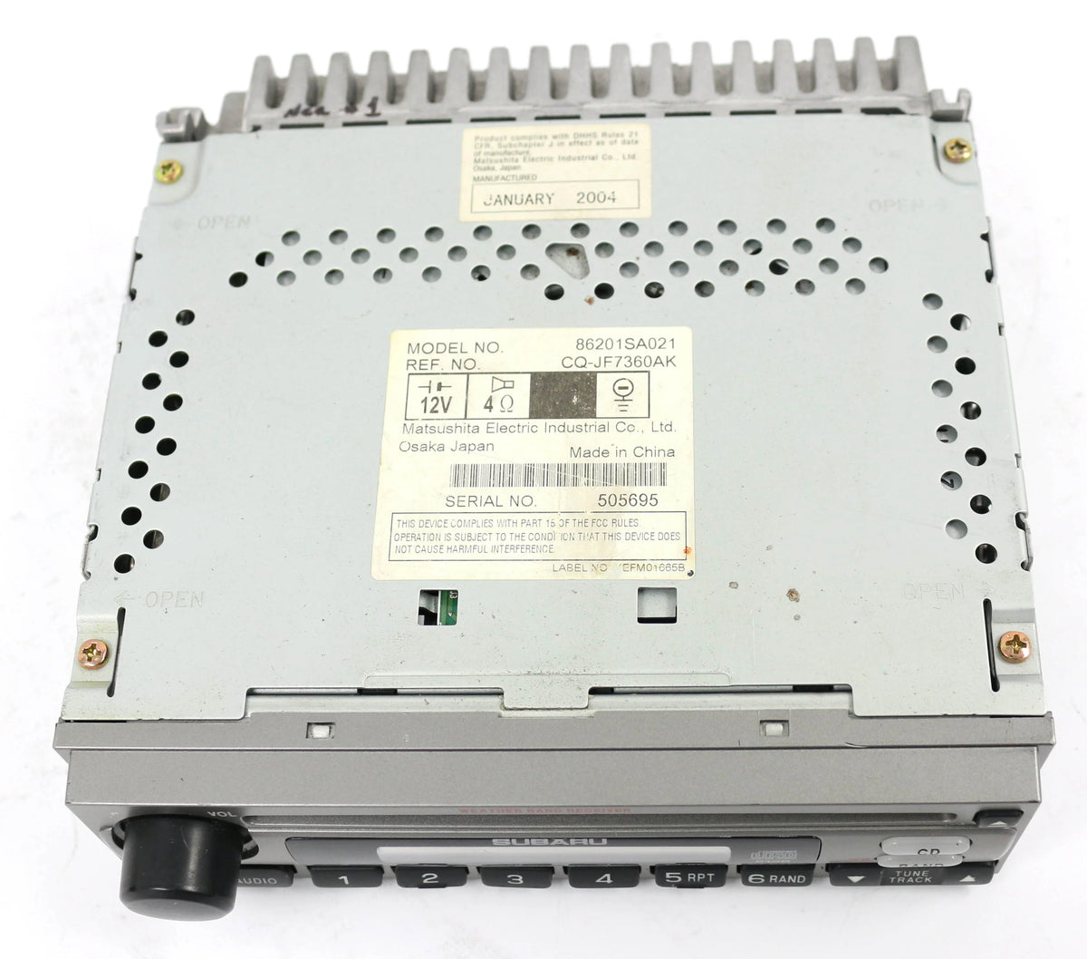 Restored OEM Subaru Forester Radio AM FM CD S23878