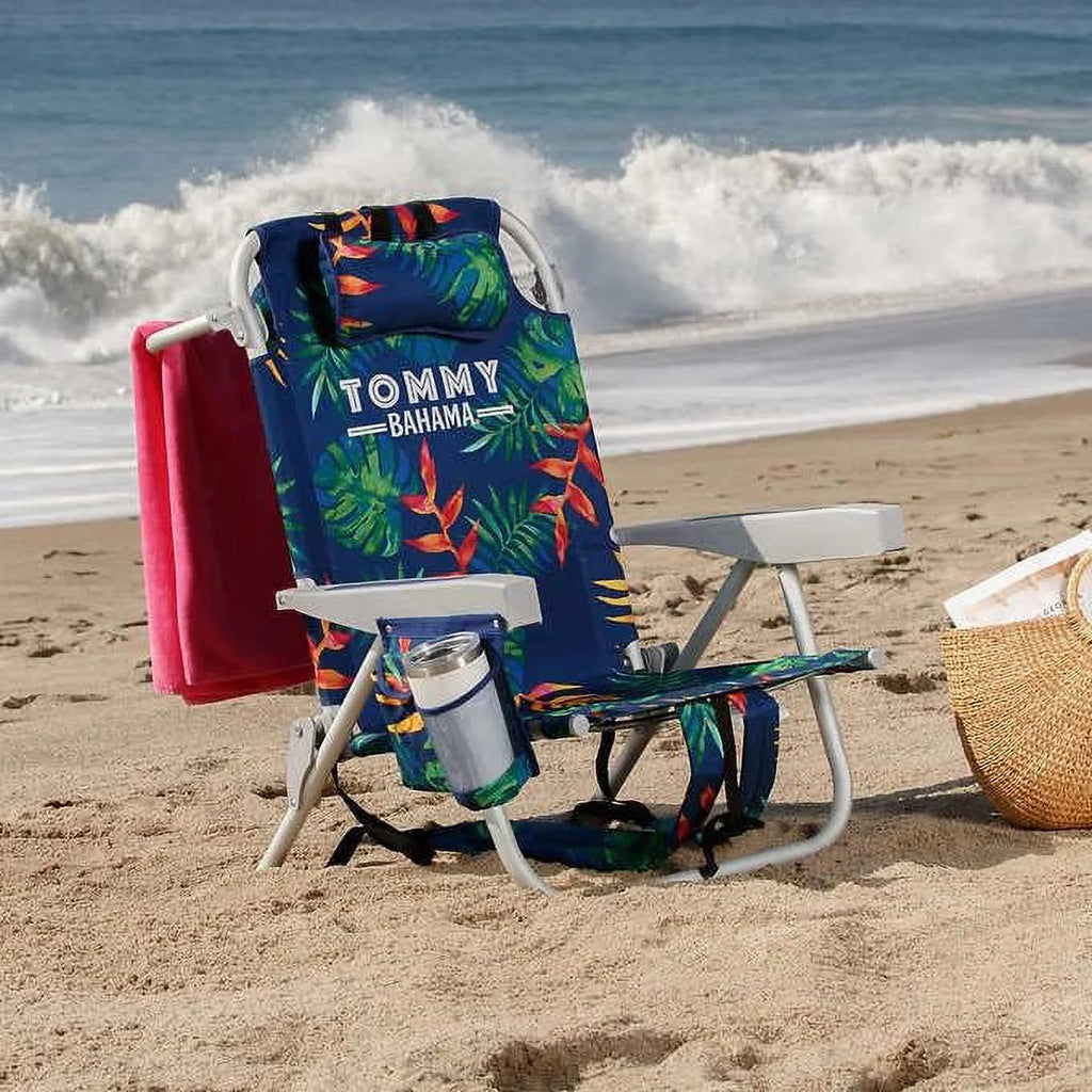 Dark Blue Backpack Beach Chair 2 Pack E869