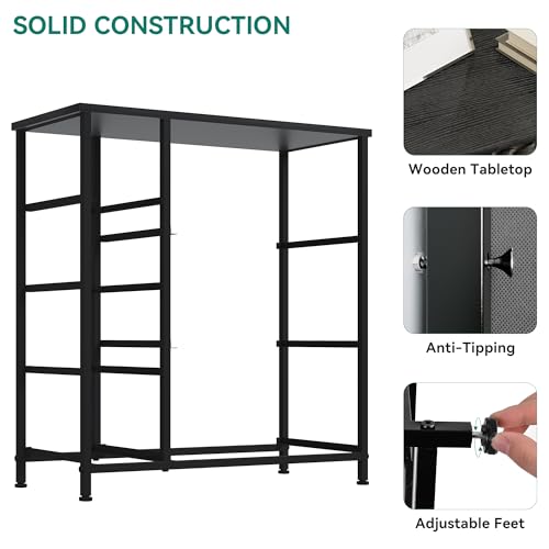 7 Drawer Fabric Storage Dresser with Wooden Top F658964