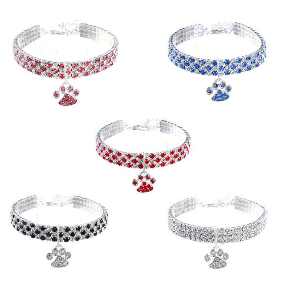 Adjustable Crystal Diamond Pet Collar L44330