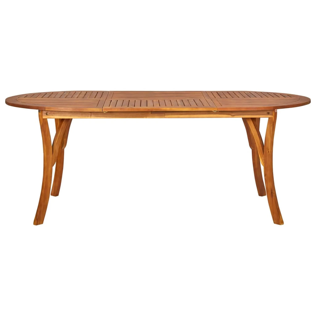 7 Piece Acacia Wood Patio Dining Set with Cushion J1384