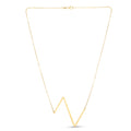 14k Yellow Gold Polished Initial z Necklace With Lobster Clasp 18 Inch B7025