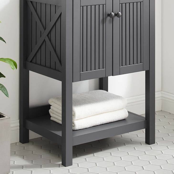 White Bathroom Vanity Cabinet M757115