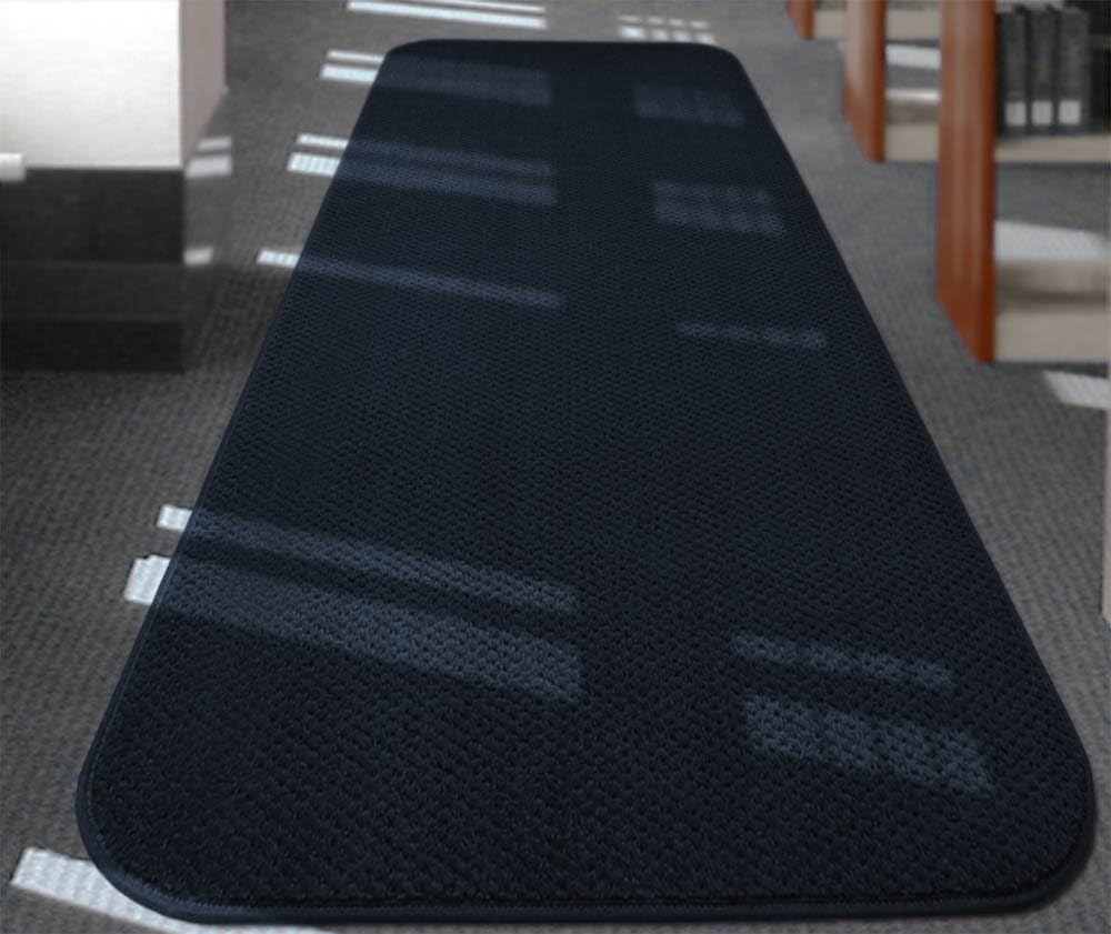 Skid-Resistant Carpet Runner Navy Blue 12 Feet x 27 Inches H99218