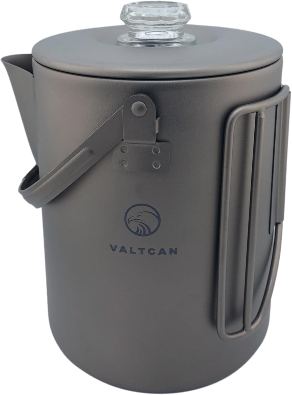 Titanium Percolator Coffee Maker Pot 1.5L 50 fl oz 6 Cup Capacity Glass Knob E174760