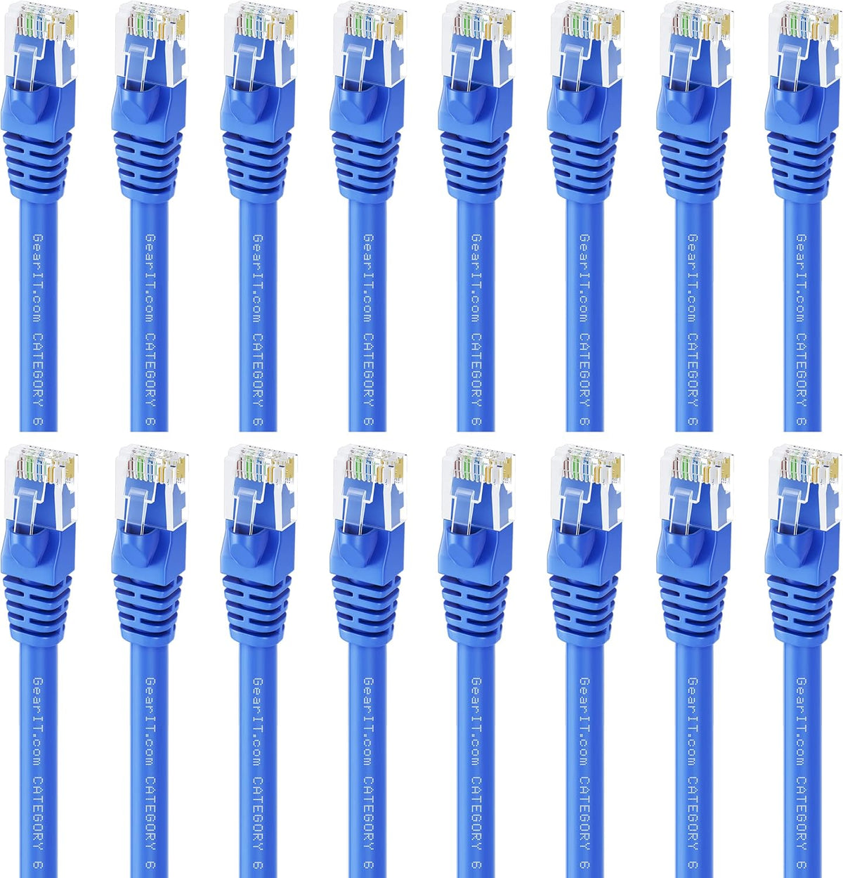 Cat 6 Ethernet Cable 50 ft 5-Pack Blue Y5904