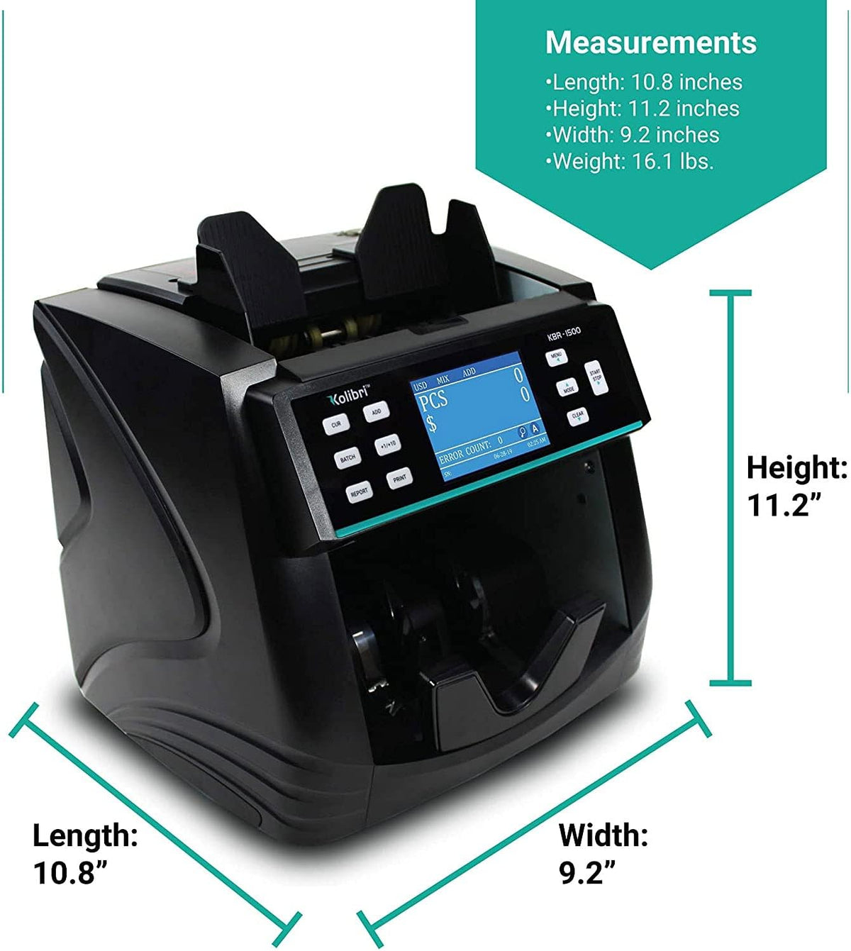 Mixed Denomination Money Counter Machine with Counterfeit Detection S604