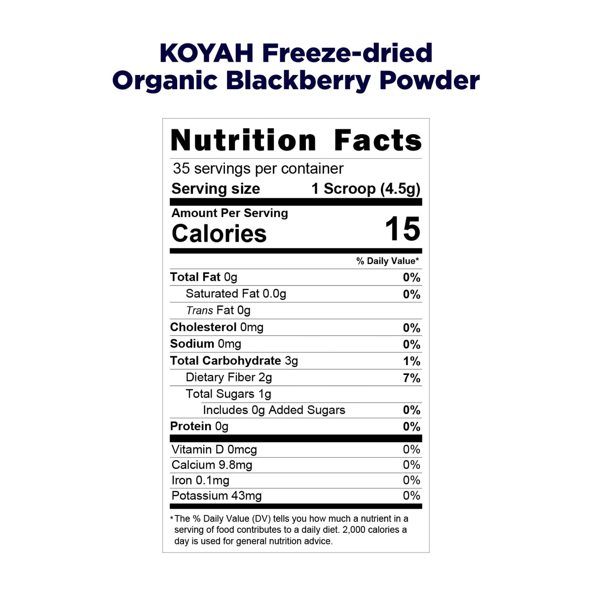 Organic Blackberry Powder Y245529