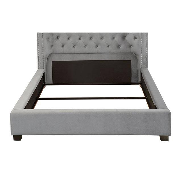 Gray Transitional Queen Bed K1649