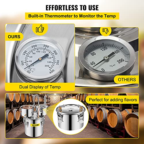 Stainless Steel Alcohol Distiller with Copper Tube and Circulating Pump, 3 Pots I878637